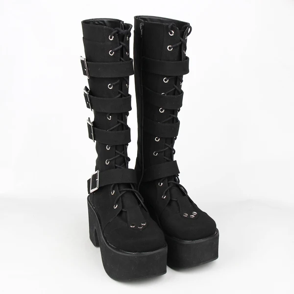 Details about Black Vegan Leather Lace Ankle Strap Sandal Platform Gothic Punk Goth High Heels Details about Black Vegan Leather Lace Ankle Strap Sandal Platform Gothic Punk Goth High Heels