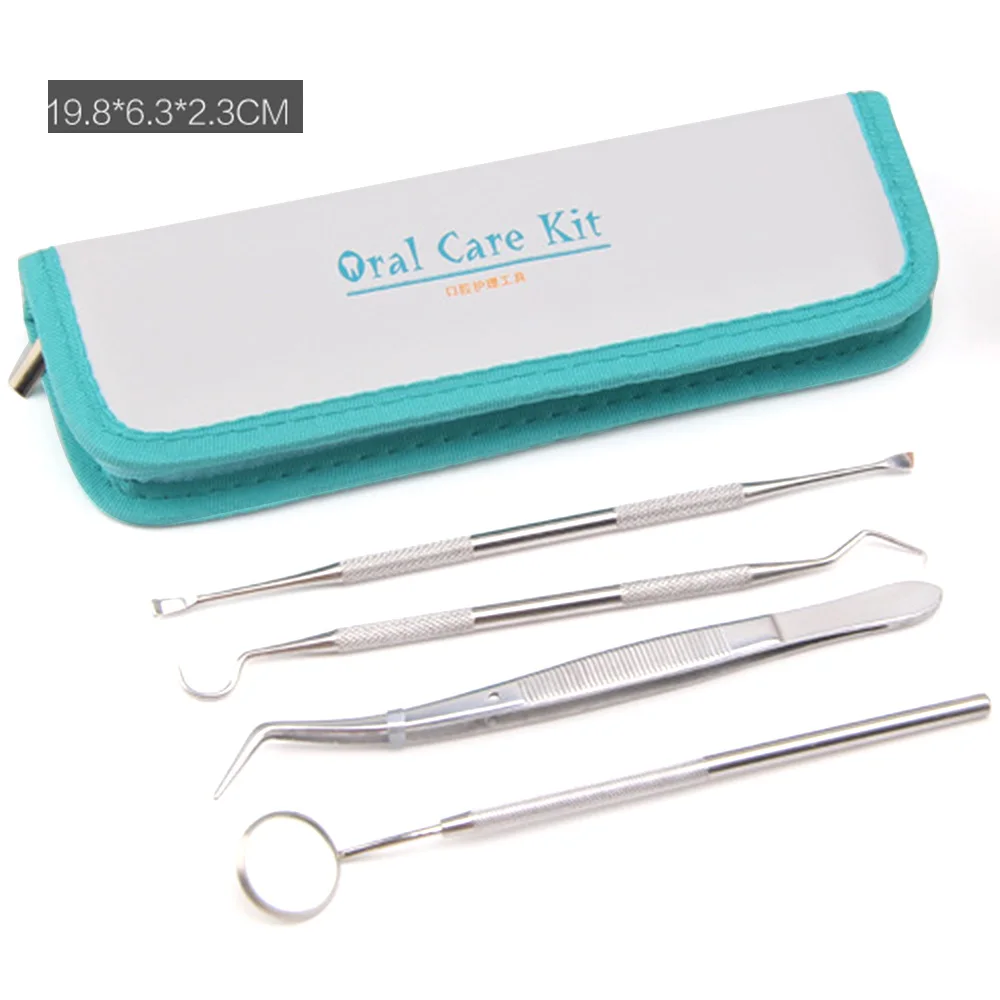 

9pcs High Quality Stainless steel Dental mirror Dental prepared dentist Tool Set probe care Dental instrument tongs Scaler