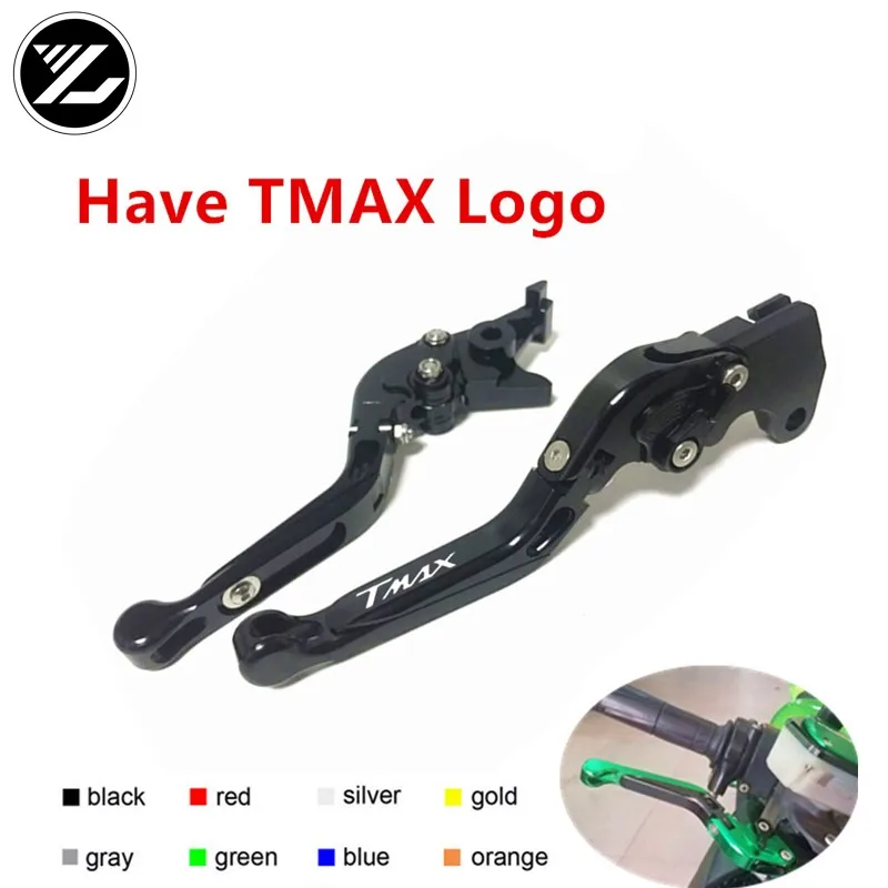 TMAX LOGO FOR YAMAHA 530 12 13 2014 2015 2016 2017 2018 Motorbike Adjustable Folding Extendable Moto Clutch Brake Levers | Автомобили и