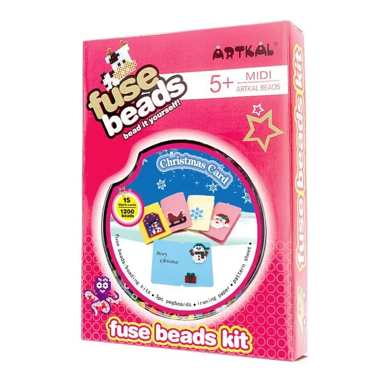 

Artkal Beads Diy Festival Card Christmas Tag Labels Greeting Cards For New Year and Birthday