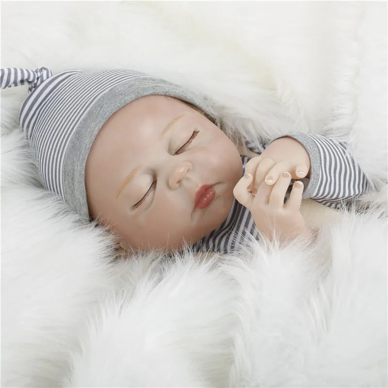 SanyDoll 22 дюймов 55 см силиконовые куклы reborn, реалистичные куклы reborn модные плавки спящие куклы праздничные подарки