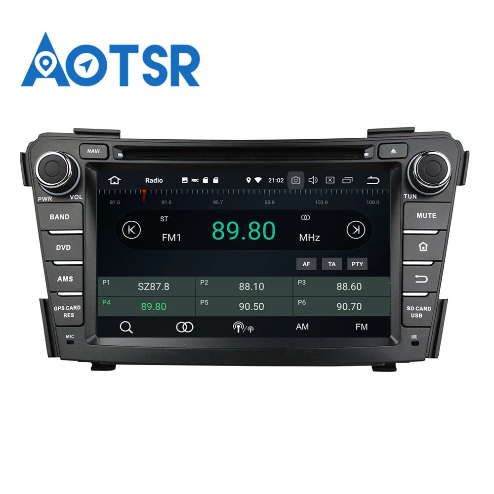 Sale Octa Core Android 9.0 RAM 4GB ROM 32GB Radio Car DVD Player GPS Navigation For HYUNDAI I40 2011-2015 GPS Free Map card stereo 4