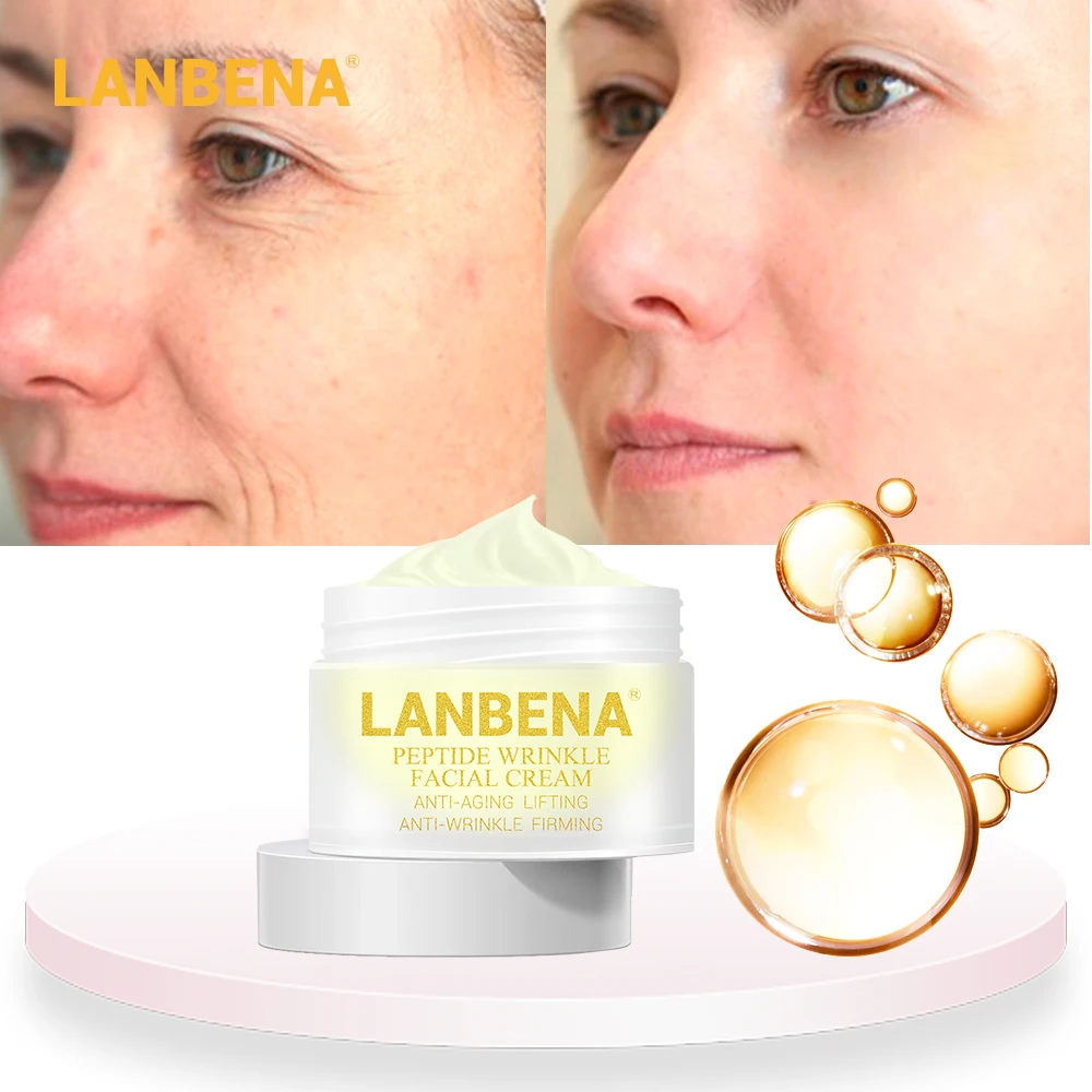 LANBENA Peptide <b>Anti Wrinkle</b> Facial Cream Anti <b>Aging</b> Skin ...