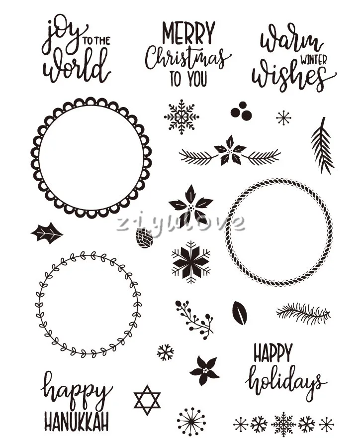 

flower/Transparent Clear Stamps for DIY Scrapbooking/Card Making/Kids Christmas Fun Decoration Supplies