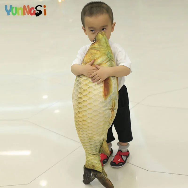 YunNasi мягкая подушка рыба 60 см 3D реалистичные игрушечные карпы плюшевые игрушки
