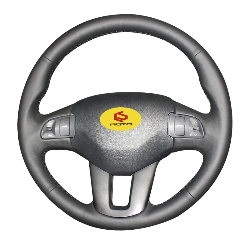

Braid on the Steering Wheel Cover for Kia Sportage 3 2011-2014 Kia Ceed Cee'd 2010-2012 leather steering wheel case