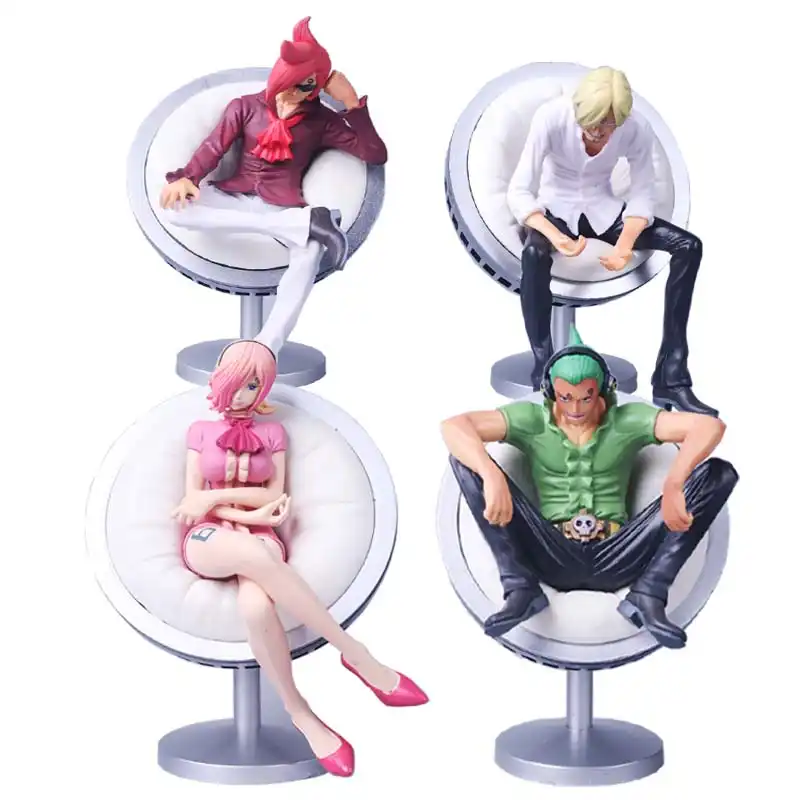 11cm Anime One Piece Vinsmoke Family Reiju Sanji Yonji Sitting Posture Pvc Action Figure Toy Action Figures Aliexpress