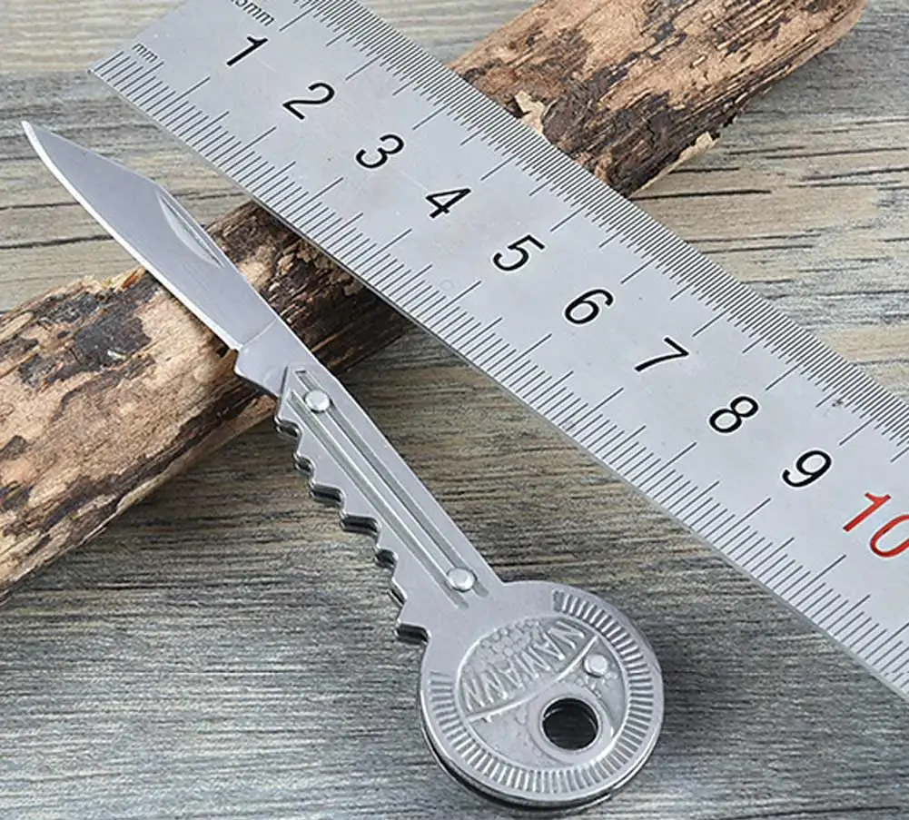 1pc Portable Stainless Steel Mini Pocket Folding Knife Key Keychain Camping Hunting Knife Survival Knives Tool 1pc Portable Stainless Steel Mini Pocket Folding Knife Key Keychain Camping Hunting Knife Survival Knives Tool