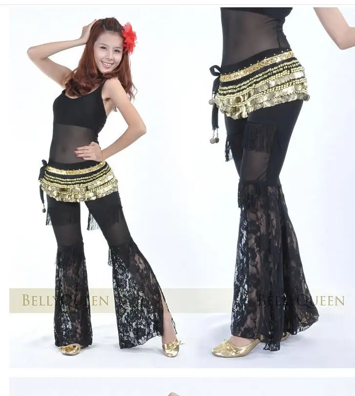 

New belly dance costumes senior crystal cotton tassel belly dance pants for women belly dance trousers