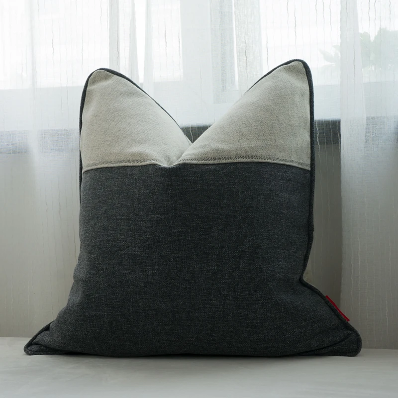 

Original Design Cushion Cover Nordic Style Gray White Split Pillow Case Cover Sofa Chair Home Decor Without Stuffing