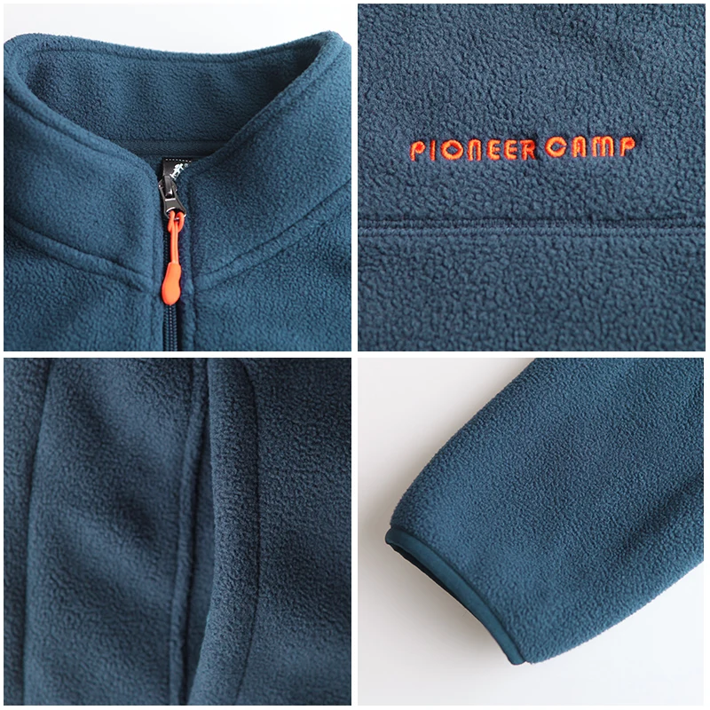 price cut Pioneer Camp fleece warm jacket men brand clothing autumn winter coat male top quality outerwear fo
