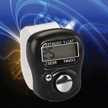 Черный стежок маркер и счетчик строк ЖК-Электронные Цифры палец кольцо цифровой Tally счетчик кликер таймер