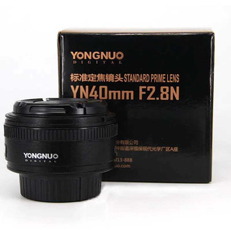 YONGNUO 40 мм YN40mm F2.8N объектив F2.8N светильник-вес стандартный объектив для Nikon d5300 d3400 d7200 d3100 d3200 d5100 DSLR камеры