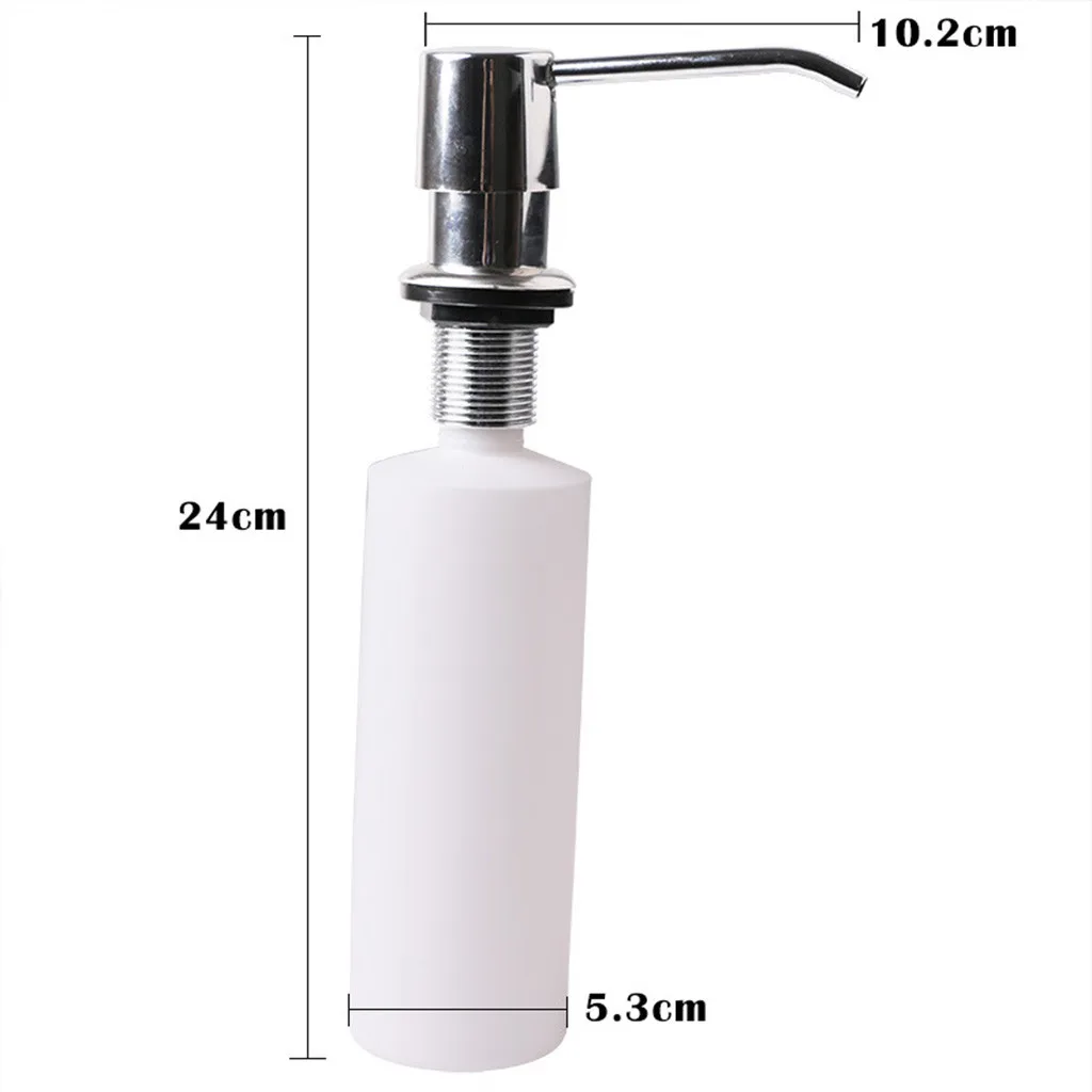 Kitchen Sink Soap Dispenser ABS Plastic Built in Lotion Pump Plastic Bottle for Bathroom and Kitchen Liquid Soap organize@2