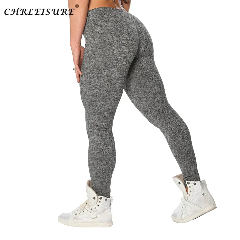 CHRLEISURE женские леггинсы для фитнеса с v-образным вырезом в стиле пэчворк штаны