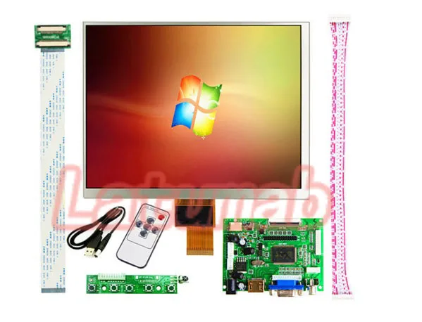 Latumab 8 дюймов ips 1024*768 планшет HD экран ЖК-дисплей HJ080IA-01E HE080IA-01D драйвер плата HDMI контроль монитор для Raspberry - Цвет: 01D LCD with board