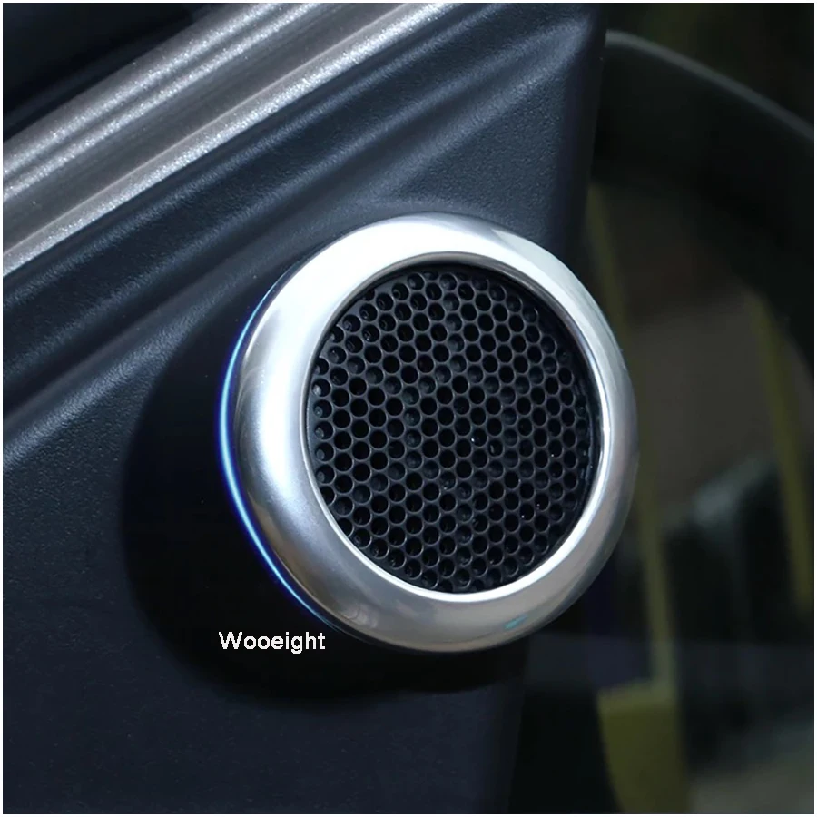 2Pcs For Toyota Corolla 2014 2015 2016 2017 2018 Car Front Door Sound Stereo Audio Cover Trim Ring ABS Tweeter Speaker Cover (9)