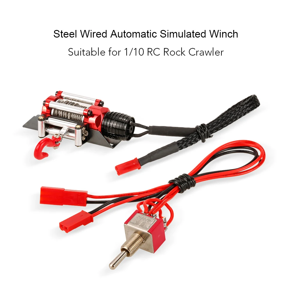 Металлическая Тяговая Лебедка для 1/10 RC Rock Crawler Traxxas HSP Redcat HPI TAMIYA CC01 осевая SCX10 RC4WD D90