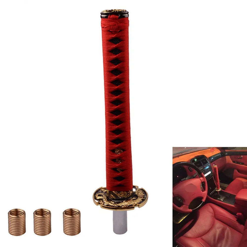 La nueva perilla de cambio de espada samurái, Palanca de cambio Manual de transmisión de carrera deportiva pesada de Metal, Palanca de cambio La nueva perilla de cambio de espada samurái, Palanca de cambio Manual de transmisión de carrera deportiva pesada de Metal, Palanca de cambio