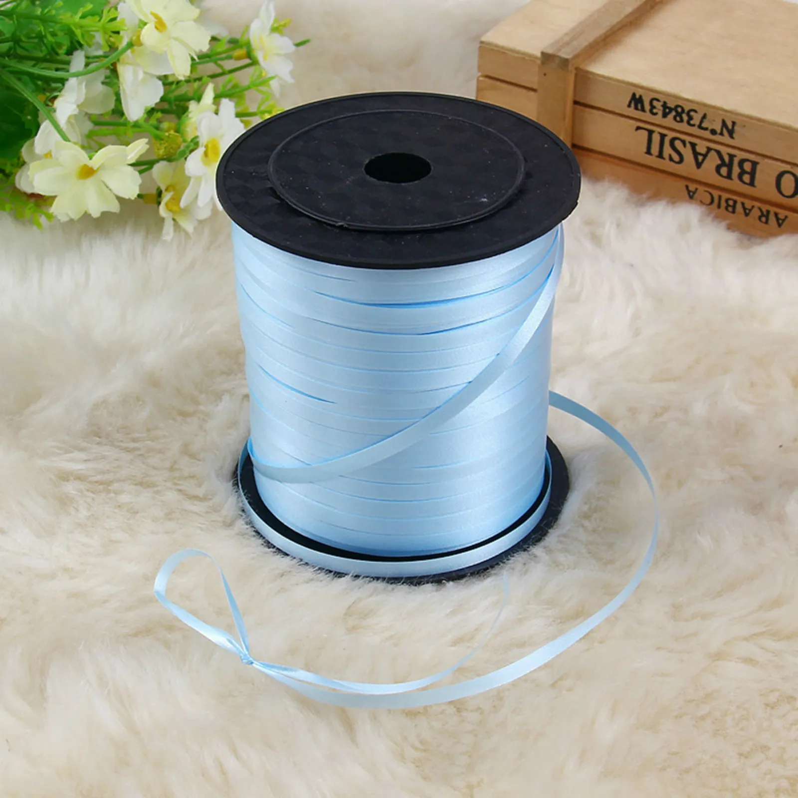 

250Yard 5mm Balloons Ribbons Laser Ribbon for Party Decoration Birthday Wedding Decoration DIY Accessories supplies