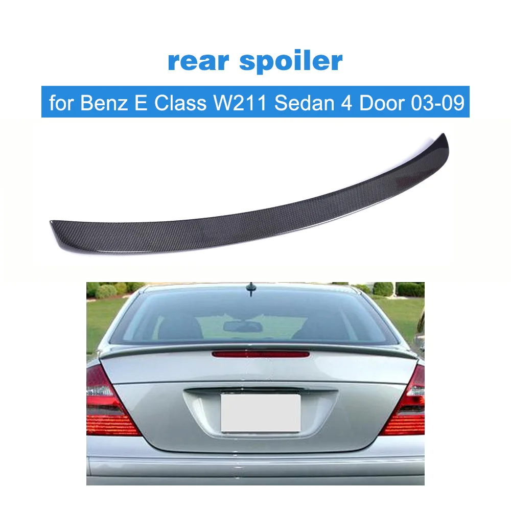 Carbon Fiber Mercedes Benz W211 Sedan A Type Boot Trunk Spoiler E320 E350