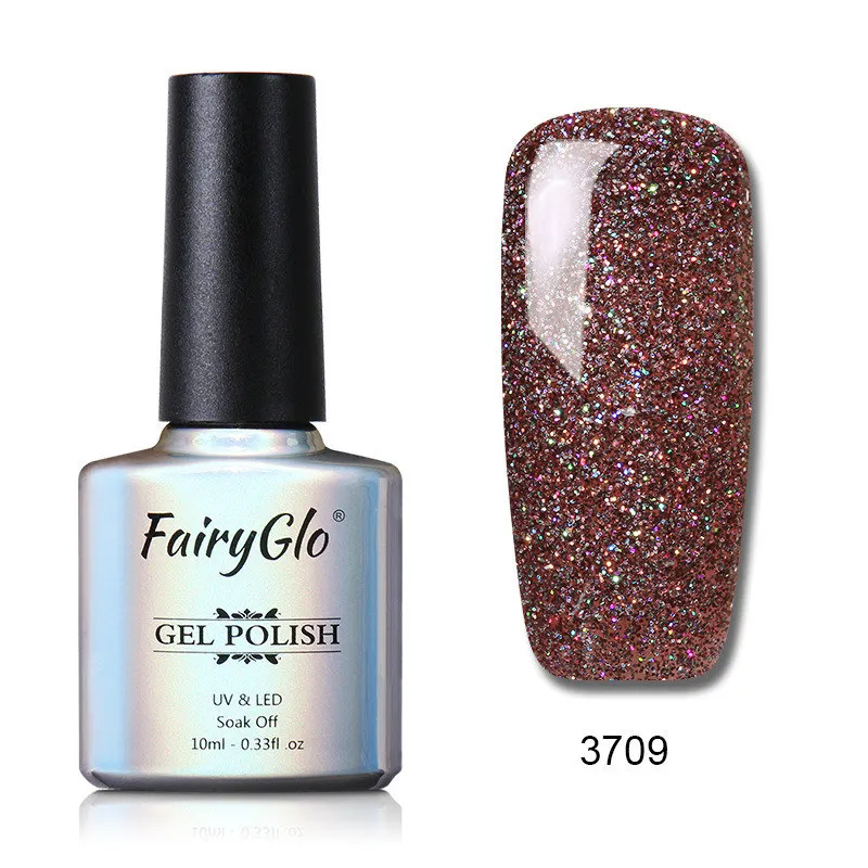 FairyGlo 10 мл неоновый Гель-лак для ногтей впитывающийся Блестящий Гель-лак Полупостоянный УФ-гель для ногтей лак для ногтей - Цвет: F3709