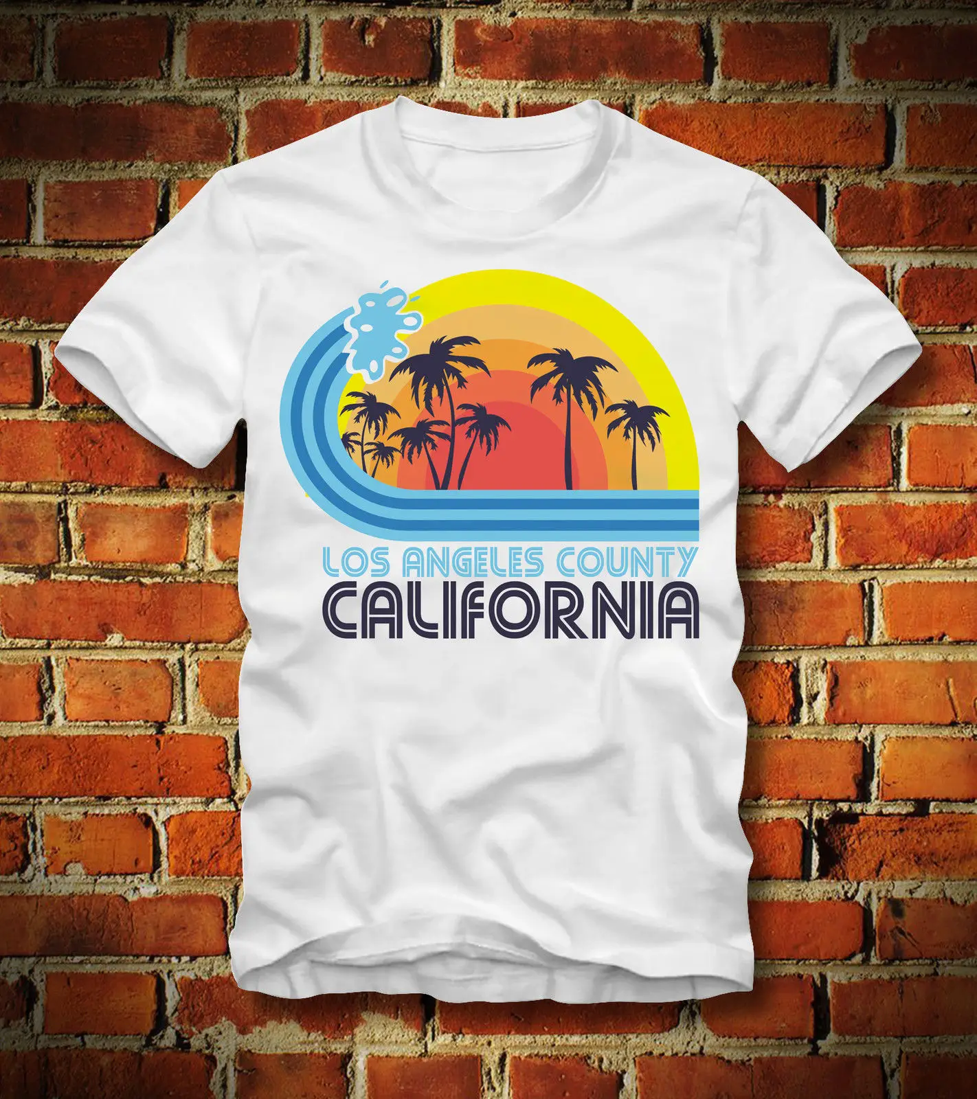 

2019 New Summer Tee Shirt Funny T SHIRT CALIFORNIA LOS ANGELES COUNTY BEACH STRAND SOMMER SUMMER SUN Custom T-shirt