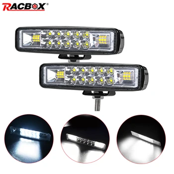 

6inch 18W 12V Spotlight Driving Offroad WorkLights Headlight LED Fog Lights Lamp For Truck Cars ATV Auto Motorcycle SUV 4WD Beam