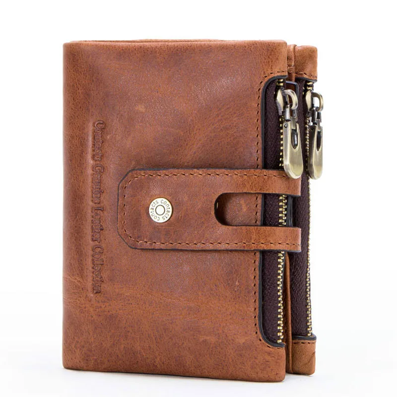 

New Wallet Men Soft Leather wallet with removable card slots multifunction men wallet purse male clutch Luxury Brand