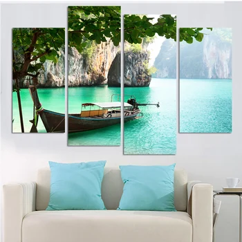 

Fashion Large HD Seaview With ShipTop-rated Canvas Print Painting for Living Room Wall Art Picture Gift Decoration Home Picture