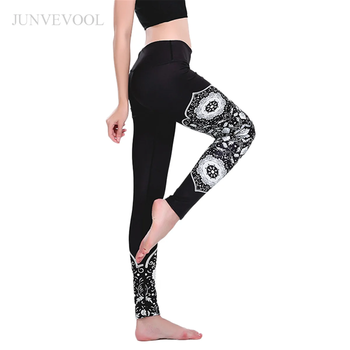 

Black Leggings Women Gothic Flower 3d Legging Fitness Hip Hop Slim Pants Harajuku Workout Leggings Femme Sexy Legins Legging