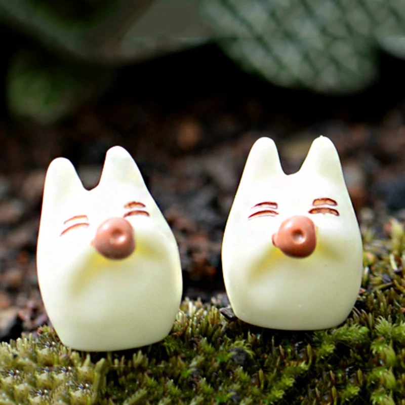 ZOCDOU 1 штука белый Tonari No Totoro Кот японский аниме мультфильм маленькая статуя