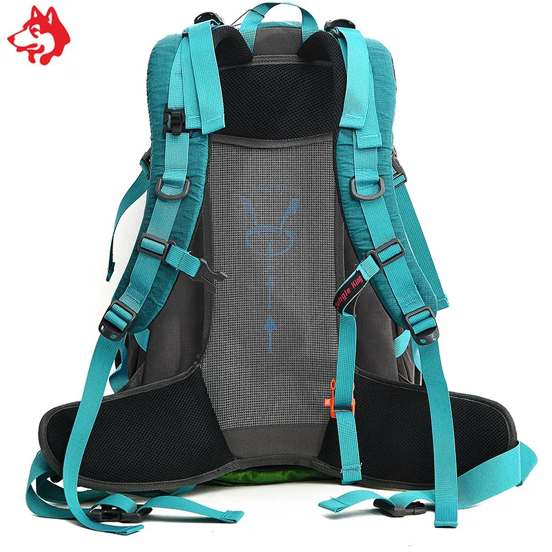 Мужской и женский водонепроницаемый рюкзак 40 л черный/оранжевый/темно зеленый