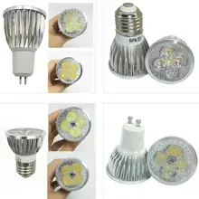 E27 e14 Светодиодный светильник с регулируемой яркостью, MR16 DC12V светодиодный 9 Вт, 12 Вт, 15 Вт, GU10 светодиодный лампы светодиодные фары высокой Мощность gu 10 Светодиодный светильник белый светодиодный прожектор