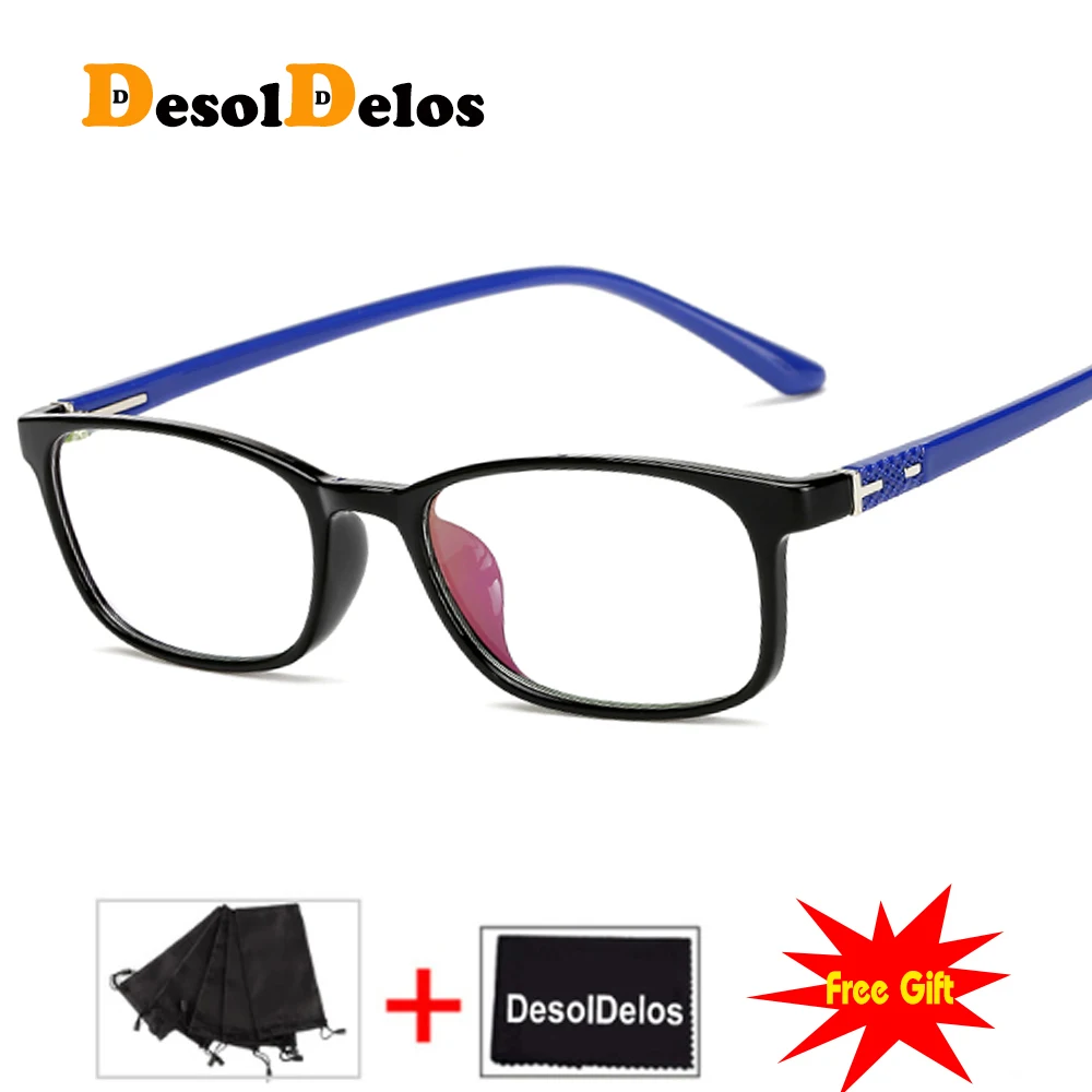 DesolDelos 2019 New Arrival High Quality TR90 Glasses Clear Fashion Myopia Glasses No Degree Clear Optical Eyewears DesolDelos 2019 New Arrival High Quality TR90 Glasses Clear Fashion Myopia Glasses No Degree Clear Optical Eyewears