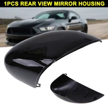 1 шт L/R матовый черный крыло зеркало крышка окрашенная для Ford Fiesta MK7 2008