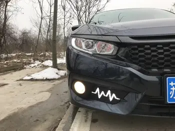 

2018 ECG style Daytime Running Light for Honda Civic 2016 DRL LED Daylight LED Signal LED DRL & Rear Lamp with moving lamp