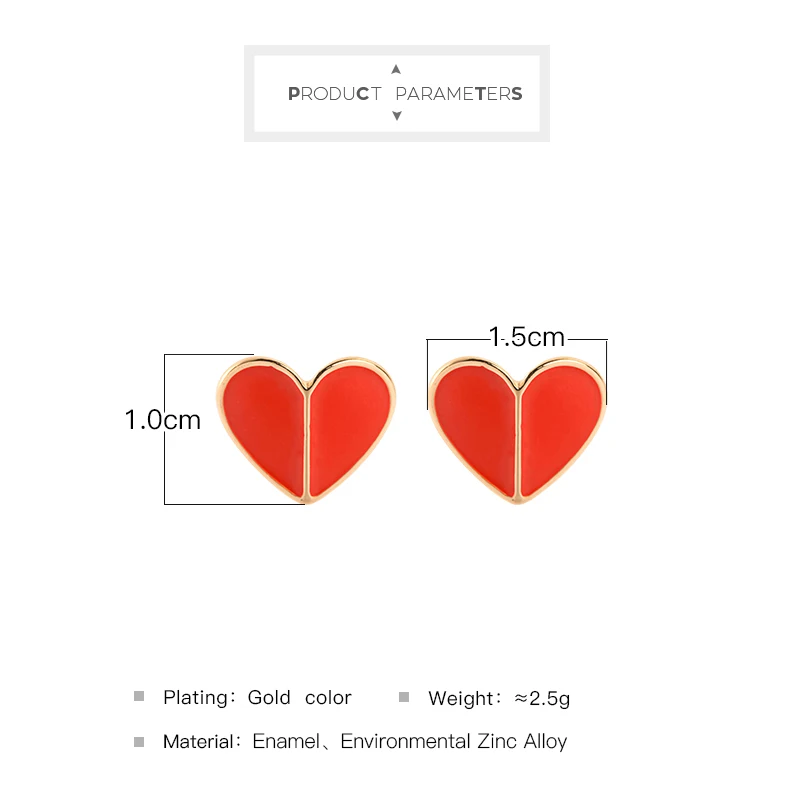 Романтические милые корейские черные/красные/розовые серьги в форме сердца для женщин простой дизайн сережки-шпильки оптом подарок на свидание серьги ювелирные изделия