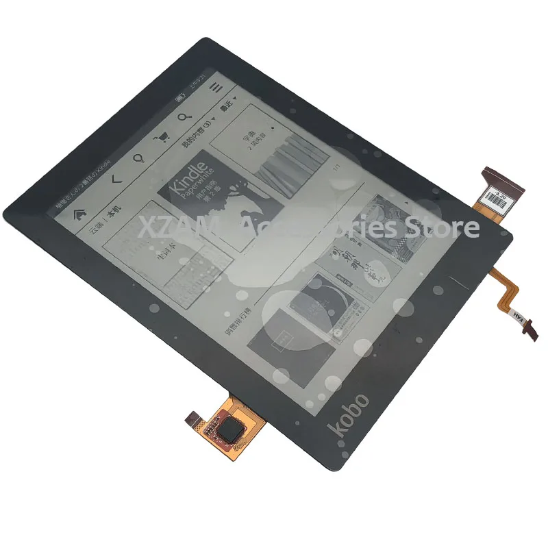 

Free shipping 6" e-ink ED060XH3 touch+ Backlit E-ink Screen For kobo aura(non HD) 6.0 inch eReader LCD Display