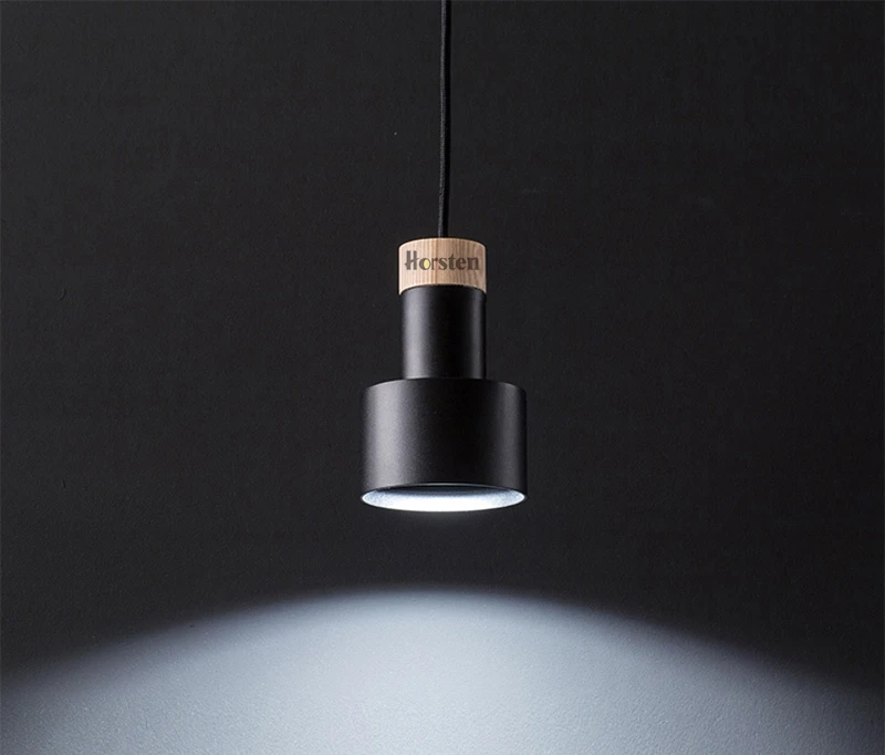Nordic Pendant Lights Wood Aluminum Lampshade Hanging Lamp Industrial Lighting For Bedroom Living Room Restaurant E27 (9)
