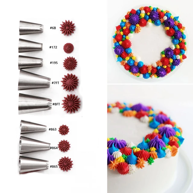 Open Star Decorating Tip Frosting Piping Tip Stainless Steel Icing Tip