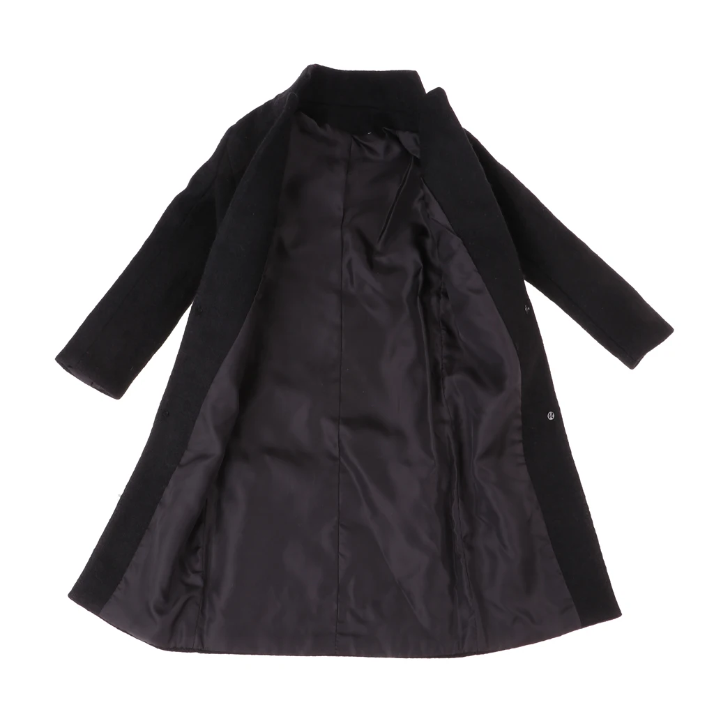 Black Overcoat Sweater Pants for 70cm Uncle BJD Doll
