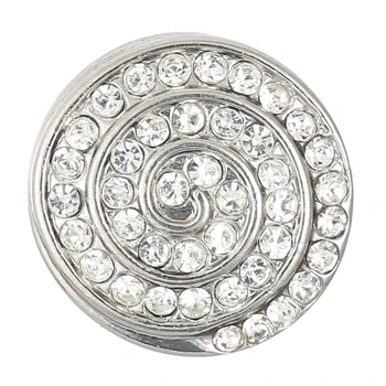 

Legenstar 10pcs/lot 2018 New 12mm Snap Buttons Crystal Swirl Charm Button DIY Jewelry for Snap Button Bracelet Necklace Earrings