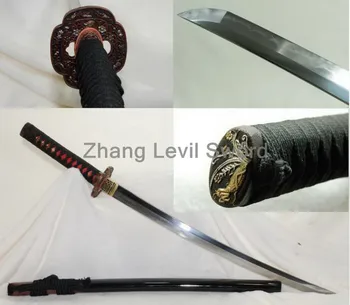 

Japanese samurai sword vintage blade 32768 layers folded steel clay tempered sharp katana can cut bamboo