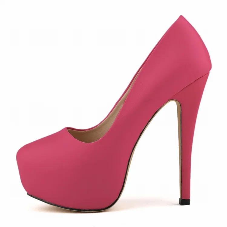 US $21.24 30% OFF|LOSLANDIFEN Women Pumps Ultra Very High Heels Woman Platform Round Toe Matt Leather Stilettos Dress Party Fetish Shoes Plus Size in US $21.24 30% OFF|LOSLANDIFEN Women Pumps Ultra Very High Heels Woman Platform Round Toe Matt Leather Stilettos Dress Party Fetish Shoes Plus Size in