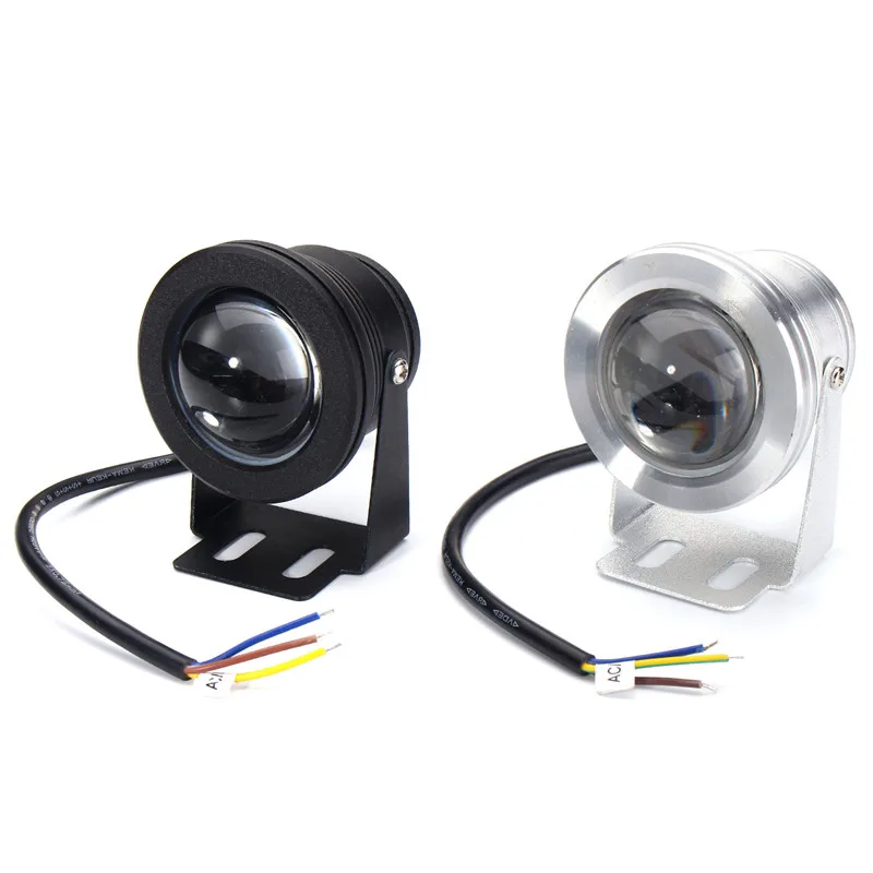

LED Underwater Lamp Light DC 12V 10W IP68 Waterproof Swimming Pool Marine Boat Yacht Fishing Lamp LED Floodlight Blue Lighting