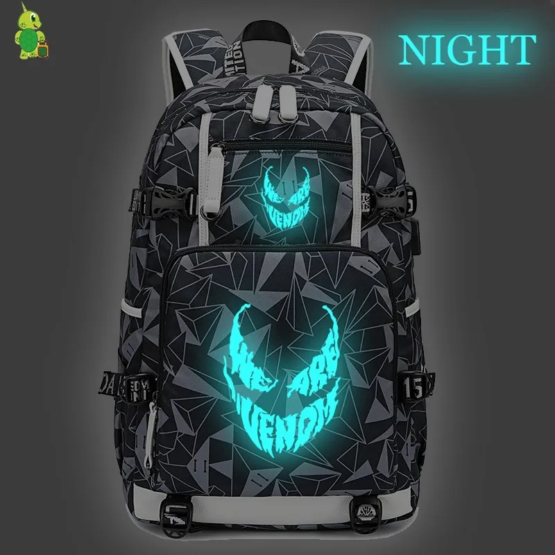New HARRY POTTER School Bags Glow In Dark Night Printing Backpacks For Teenager
