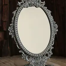 2X увеличительное винтажное двустороннее складное настольное Ретро металлическое косметическое зеркало с тиснением маленькая Роза 335S