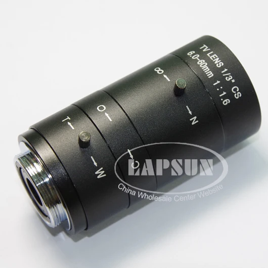 Ручная диафрагма зум фокус 6 мм~ 60 мм CS крепление cctv объектив для камеры видеонаблюдения или C крепление объектива для промышленного микроскопа объектив(6060 в
