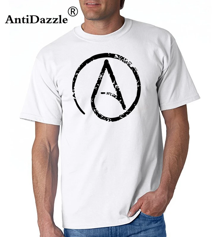 

Distressed Atheism, Atheist Symbol T Shirt. Women's T-shirt Mother's Day Ms. T-shirt